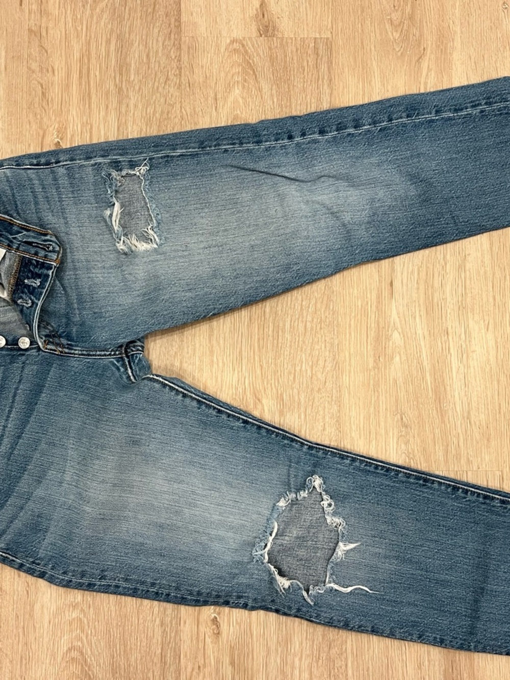 Levi's Light Blue Denim Jeans with Leather Patch